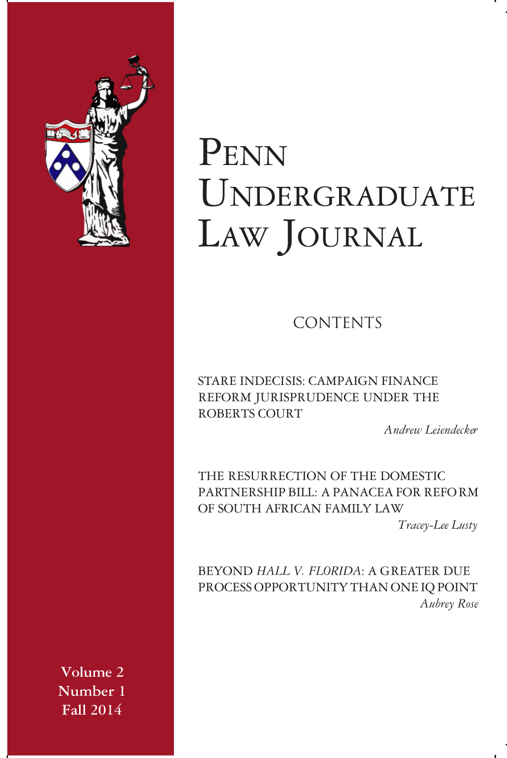 Penn Undergraduate Law Journal